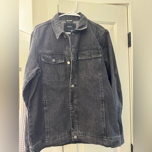 Men’s RVCA black washed jean jacket